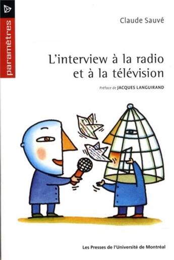 Couverture du livre « L'interview a la radio et a la television - preface de jacques languirand » de Claude Sauve aux éditions Pu De Montreal