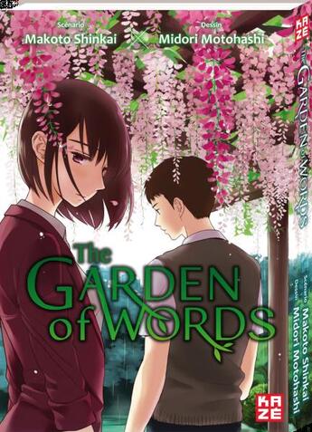 Couverture du livre « The garden of words » de Makoto Shinkai et Midori Motohashi aux éditions Crunchyroll