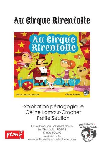 Couverture du livre « Fichier Ps Cirque Rirenfolie » de B Carboneill aux éditions Pemf