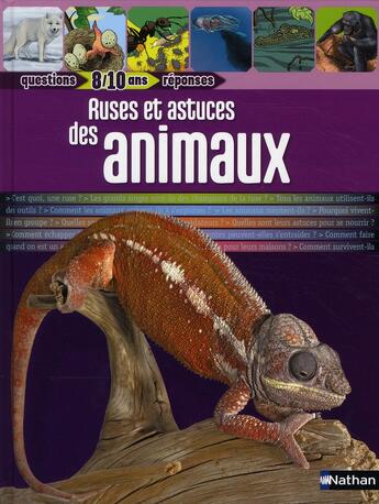 Couverture du livre « Ruses et astuces des animaux » de Emmanuelle Ousset aux éditions Nathan