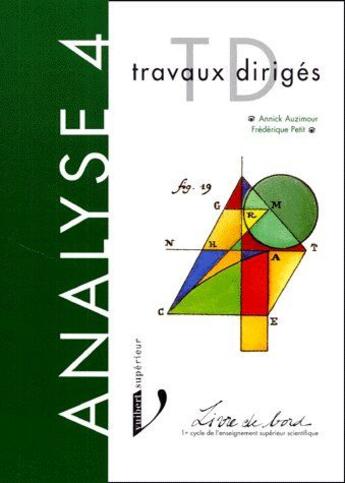 Couverture du livre « Analyse t.4 ; travaux dirigés » de Annick Auzimour aux éditions Vuibert