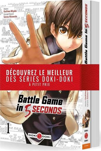 Couverture du livre « Battle game in 5 seconds ; t.1 et t.2 » de Kashiwa Miyako et Saizo Harawata aux éditions Bamboo