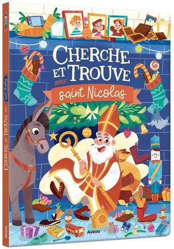 Couverture du livre « Cherche et trouve saint nicolas » de Marta Comito aux éditions Philippe Auzou