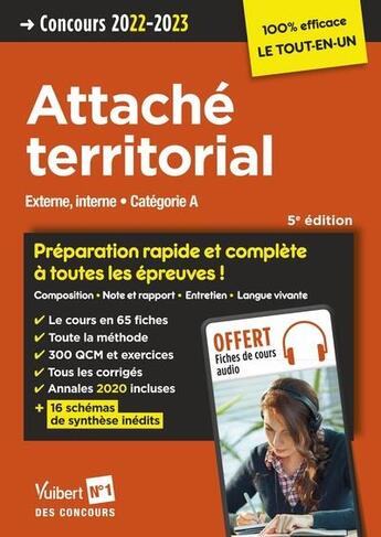 Couverture du livre « Concours attaché territorial : catégorie A ; préparation rapide et complète à toutes les épreuves ! » de Pierre-Brice Lebrun et Luc Deslandes et Pascal Lepretre et Romain Devaux aux éditions Vuibert