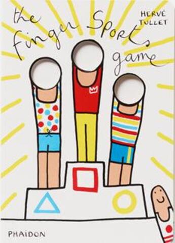 Couverture du livre « The finger sports game » de Herve Tullet aux éditions Phaidon Jeunesse