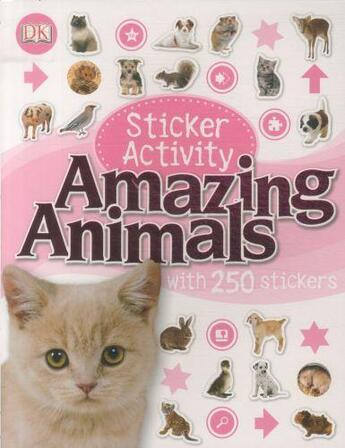 Couverture du livre « Sticker activity amazing animals » de  aux éditions Dk Children