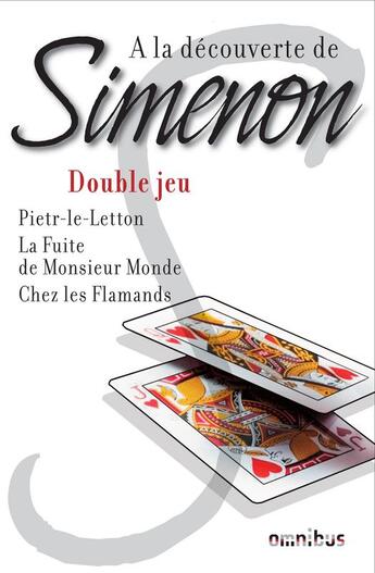 Couverture du livre « À la découverte de Simenon ; double jeu » de Georges Simenon aux éditions Omnibus