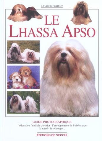 Couverture du livre « Le lhassa apso » de Alain Fournier aux éditions De Vecchi