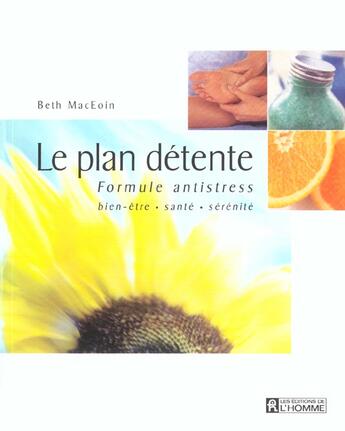 Couverture du livre « Plan detente » de Beth Maceoin aux éditions Editions De L'homme