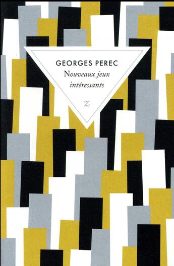 Couverture du livre « Nouveaux jeux intéressants » de Georges Perec aux éditions Zulma