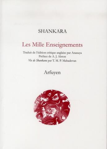 Couverture du livre « Les mille enseignements » de Shankara aux éditions Arfuyen