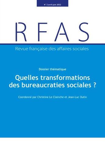 Couverture du livre « Quelles transformations des bureaucraties sociales ? » de  aux éditions Documentation Francaise