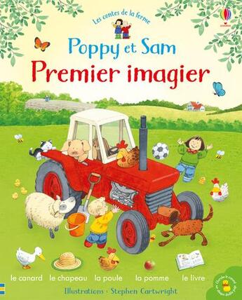 Couverture du livre « Poppy et sam - mon premier imagier » de Taplin/Cartwright aux éditions Usborne