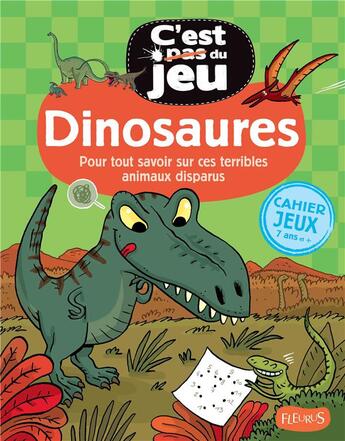 Couverture du livre « Dinosaures » de Loic Mehee et Charline Zeitoun aux éditions Fleurus