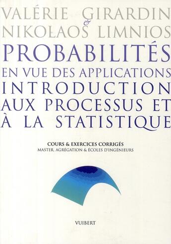 Couverture du livre « Cours et exercices de probabilités m1 / m2 t.2 » de Girardin/Limnios aux éditions De Boeck Superieur