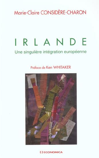 Couverture du livre « IRLANDE » de Considere-Charon/Mar aux éditions Economica