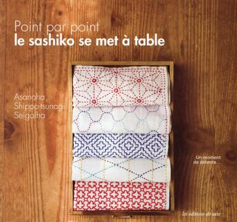 Couverture du livre « Le sashiko se met à table » de  aux éditions De Saxe