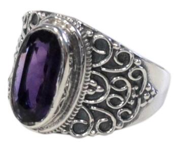 Couverture du livre « Bague amethyste argent 925 geshna t56 » de  aux éditions Dg-exodif