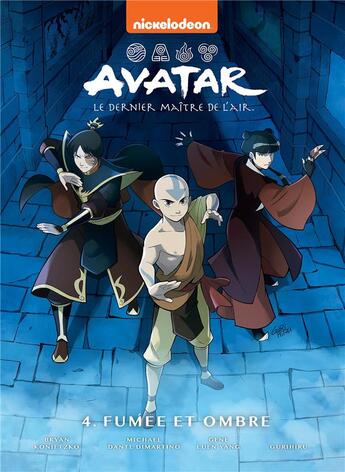 Couverture du livre « Avatar, le dernier maître de l'air t.4 : fumée et ombre » de Gene Luen Yang et Michael Dante Dimartino et Gurihiru et Bryan Konietzko aux éditions Hachette Comics