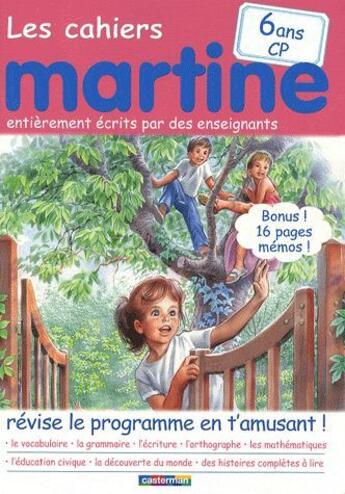 Couverture du livre « Les cahiers Martine ; CP » de Marlier/Delahaye aux éditions Casterman