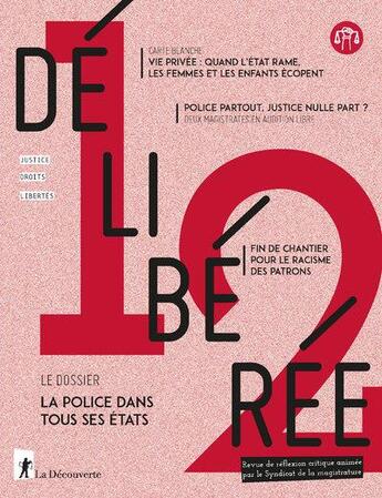 Couverture du livre « Deliberee - numero 12 » de Revue Délibérée aux éditions La Decouverte