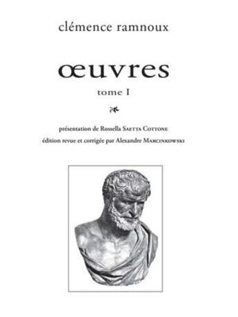 Couverture du livre « Oeuvres » de Clemence Ramnoux aux éditions Encre Marine