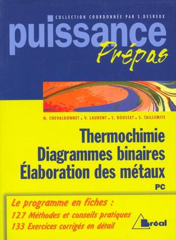 Couverture du livre « Nouvelle Collection Chimie Solutions Aqueuses, Elaboration Des Metaux » de Desreux aux éditions Breal