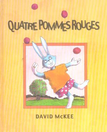 Couverture du livre « Quatre pommes rouges » de David Mckee aux éditions Kaleidoscope