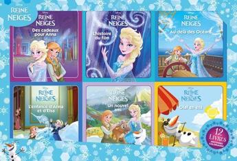 Couverture du livre « La Reine des Neiges : coffret 12 livres » de Disney aux éditions Disney Hachette