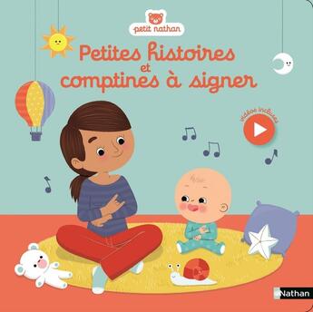 Couverture du livre « Petites histoires et comptines à signer » de Coline Citron aux éditions Nathan