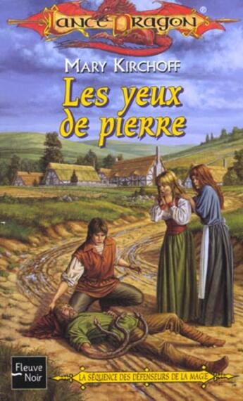 Couverture du livre « La séquence des défenseurs de la magie t.2 ; les yeux de pierre » de Mary Kirchoff aux éditions Fleuve Editions