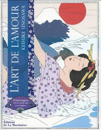 Couverture du livre « L'art de l'amour ; coloriages, cartes pop-up, enveloppes » de Keisuke Unosawa aux éditions La Martiniere