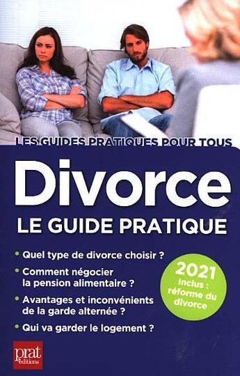 Couverture du livre « Divorce (édition 2021) » de Emmanuele Vallas-Lenerz aux éditions Prat Editions