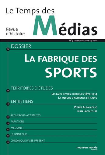 Couverture du livre « La fabrique des sports » de  aux éditions Nouveau Monde