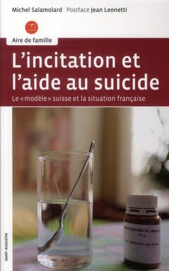 Couverture du livre « Incitation et l'aide au suicide ; le 