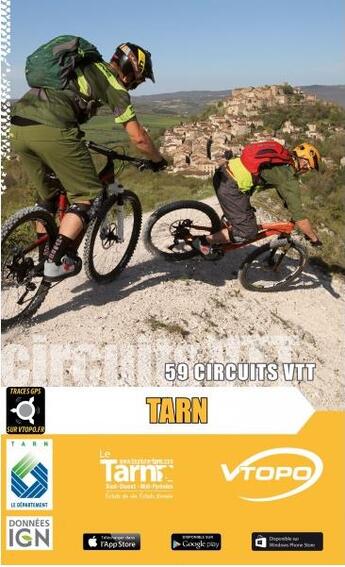 Couverture du livre « Tarn ; 59 circuits VTT » de  aux éditions Vtopo