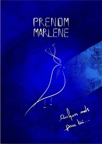 Couverture du livre « Prénom Marlène : livret d'art » de  aux éditions Prenom Marlene