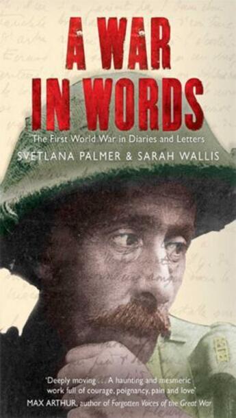 Couverture du livre « A War in Words » de Wallis Sarah aux éditions Simon And Schuster Uk