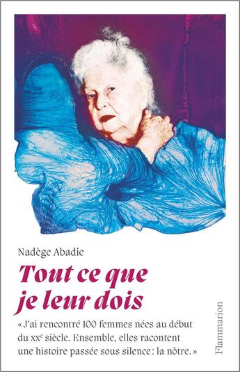 Couverture du livre « Tout ce que je leur dois » de Nadege Abadie aux éditions Flammarion