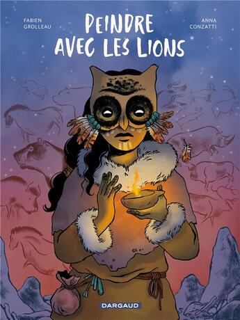 Couverture du livre « Peindre avec les lions » de Fabien Grolleau et Anna Conzatti aux éditions Dargaud