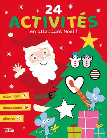 Couverture du livre « 24 activites en attendant noel » de  aux éditions Lito