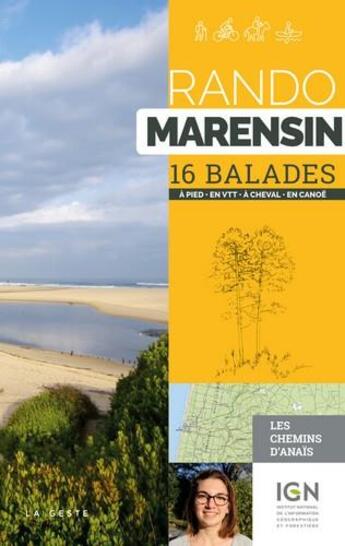 Couverture du livre « Rando Marensin ; 16 balades à pied, en VTT, à cheval, en canoë » de Anais Ancellin aux éditions Geste