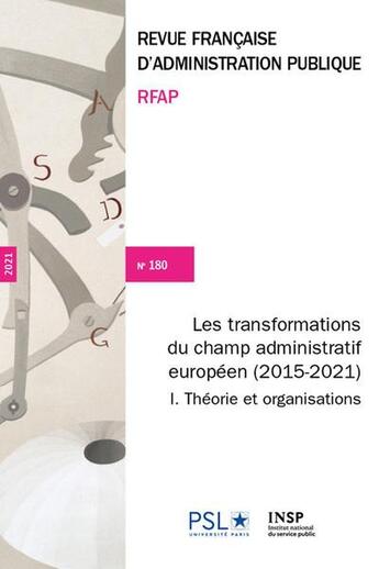 Couverture du livre « Les transformations du champ administratif europeen (2015-2021) - 180/4 » de Institut National Du aux éditions Documentation Francaise