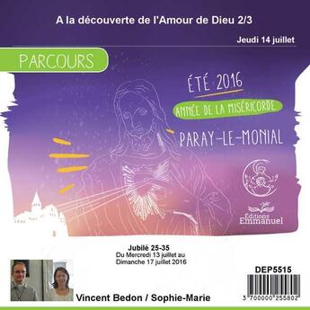 Couverture du livre « A la decouerte de l'amour de dieu 2/3 » de  aux éditions Emmanuel