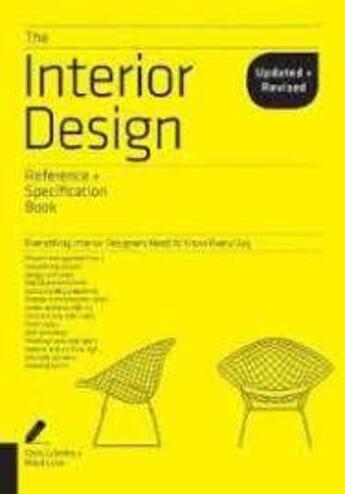 Couverture du livre « The interior design ; reference & specification book » de  aux éditions Rockport