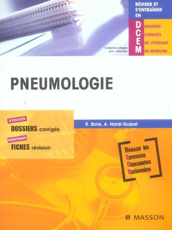 Couverture du livre « Pneumologie » de Raphael Borie aux éditions Elsevier-masson