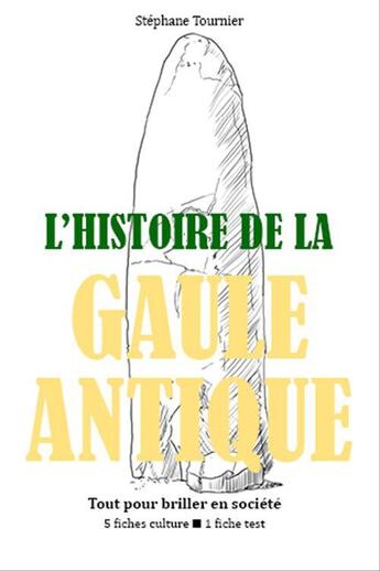 Couverture du livre « L'Histoire de la Gaule antique - Tout pour briller en société » de Stephane Tournier aux éditions Epagine