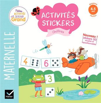 Couverture du livre « Activites stickers - chiffres moyenne section » de Van Tilbeurgh M-H. aux éditions Hatier