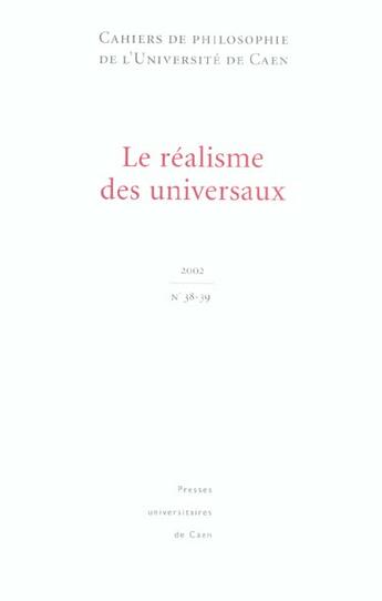 Couverture du livre « Cahiers de philosophie » de Cha Carraud Vincent aux éditions Pu De Caen