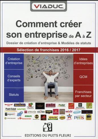 Couverture du livre « Comment créer son entreprise de A à Z (2e édition) » de Cedric Chevauche et Aline In aux éditions Puits Fleuri